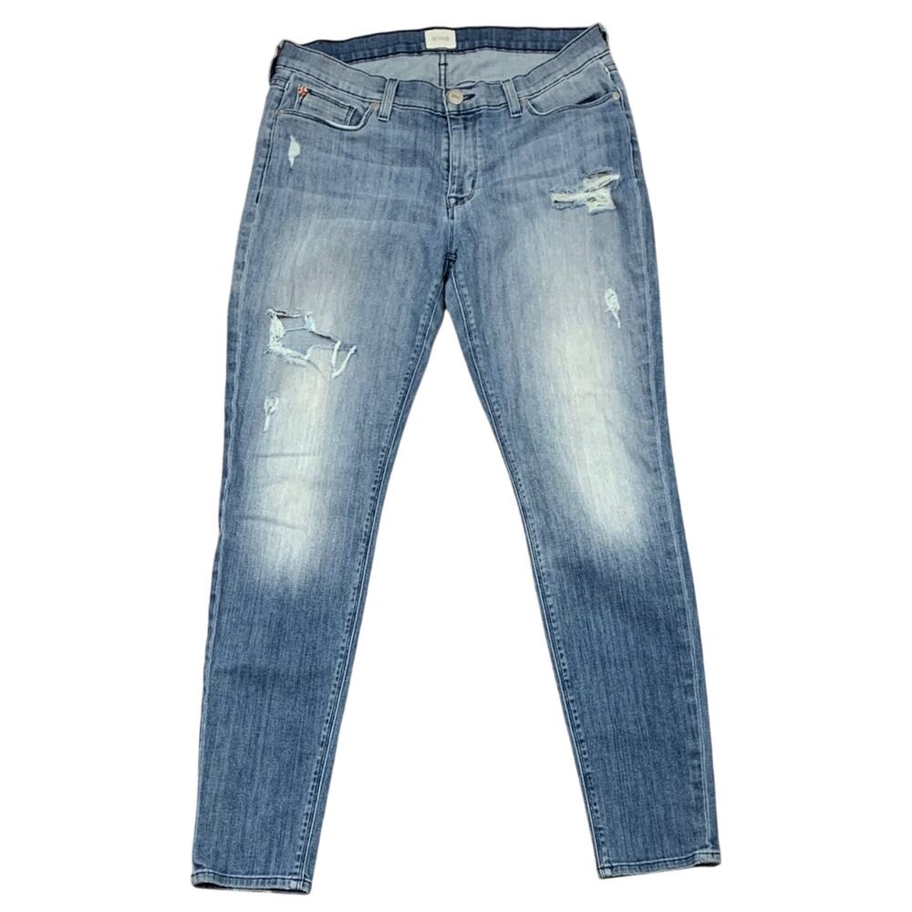 Hudson Krista Super Skinny Distressed Ripped Jeans